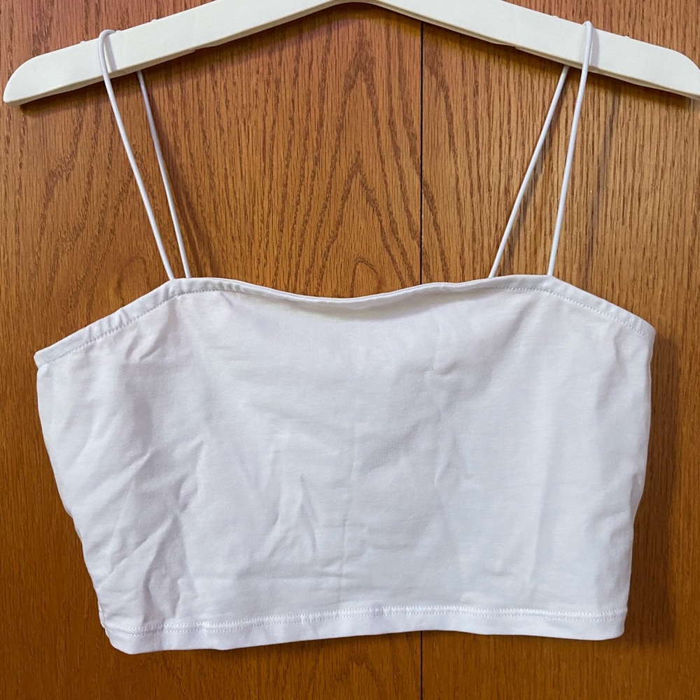 Spaghetti Strap Cropped Tank Top